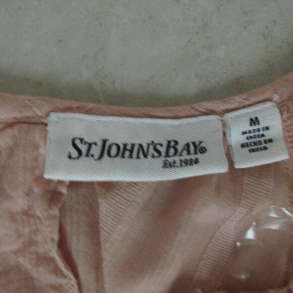 St. John's Bay Pink Blouse - Picture 10 of 12